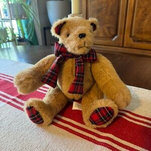 1997 Alexander limited edition bear with Plaid Scarf Teddy Bear